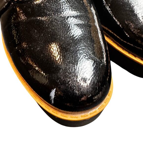 Chinese Laundry Women’s Black Tan Trim Platform Oxford Shoes 10 M Academia Prepp - Picture 8 of 13